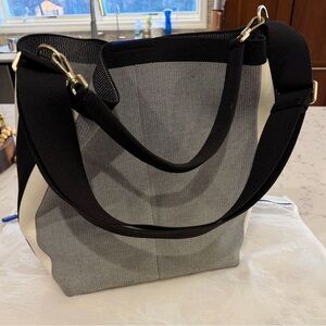 Rothy's Black and White Shoulder Bag